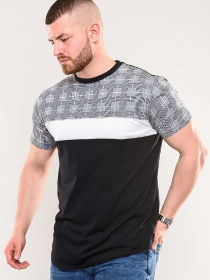 D555 Vista Couture Cut And Sew Curved Hem T-Shirt - Camisetas - Camisetas - 2XL-14XL