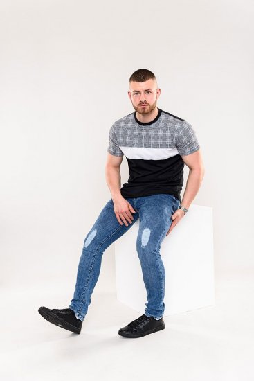 D555 Vista Couture Cut And Sew Curved Hem T-Shirt - Camisetas - Camisetas - 2XL-14XL