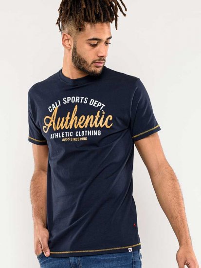 D555 Jasper Authentic Printed T-shirt Navy - Camisetas - Camisetas - 2XL-14XL