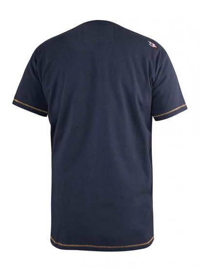 D555 Jasper Authentic Printed T-shirt Navy - Camisetas - Camisetas - 2XL-14XL
