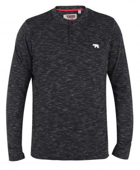 D555 Lavenham Long Sleeve Slub Grandad T-shirt - Camisetas - Camisetas - 2XL-14XL