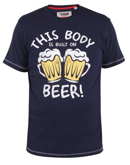 D555 Dartmoor Built On Beer Printed T-Shirt - Camisetas - Camisetas - 2XL-14XL