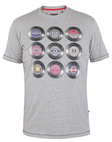 D555 Hexworth Vinyl Records Printed T-Shirt - Camisetas - Camisetas - 2XL-14XL