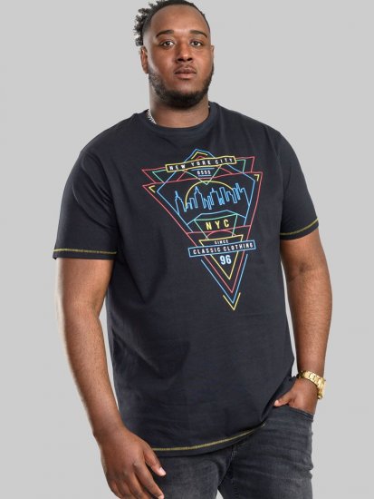 D555 Taunton Neon Printed T-Shirt - Camisetas - Camisetas - 2XL-14XL