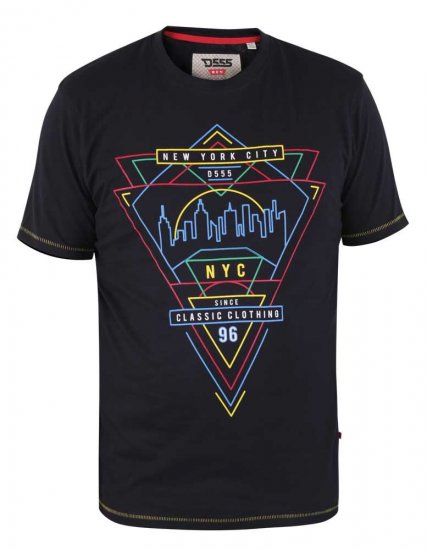 D555 Taunton Neon Printed T-Shirt - Camisetas - Camisetas - 2XL-14XL