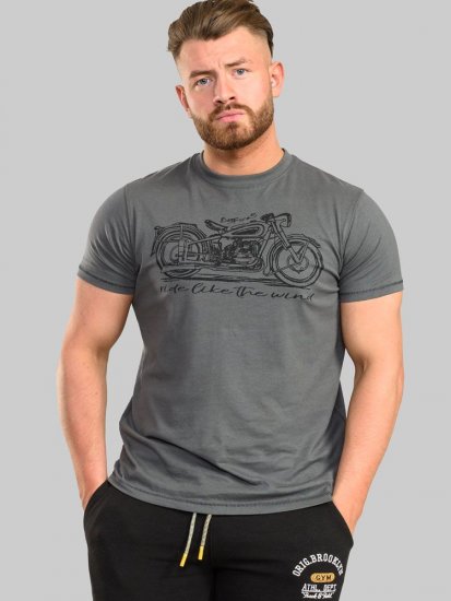 D555 Puxton Motorbike Printed T-Shirt - Camisetas - Camisetas - 2XL-14XL