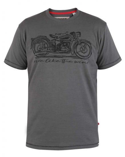 D555 Puxton Motorbike Printed T-Shirt - Camisetas - Camisetas - 2XL-14XL