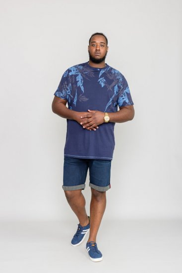D555 BROMLEY Floral Panel Printed T-Shirt - Camisetas - Camisetas - 2XL-14XL