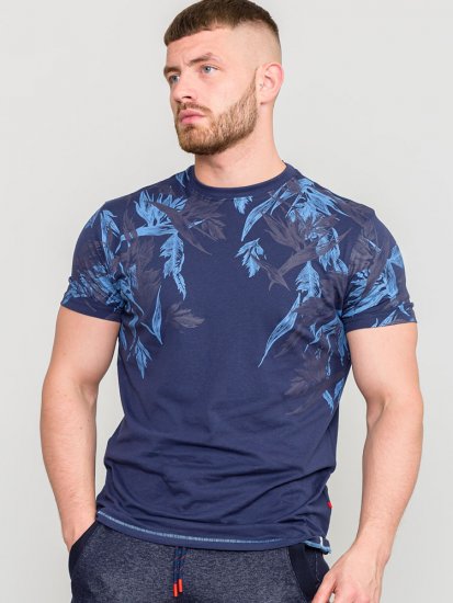 D555 BROMLEY Floral Panel Printed T-Shirt - Camisetas - Camisetas - 2XL-14XL