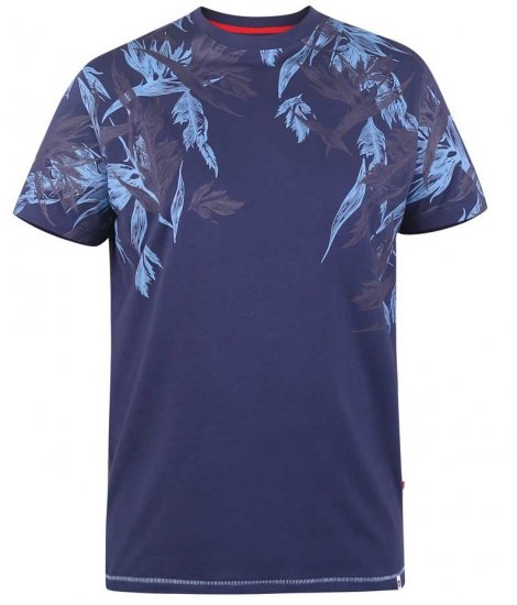 D555 BROMLEY Floral Panel Printed T-Shirt - Camisetas - Camisetas - 2XL-14XL