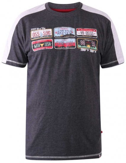D555 SOHO American Number Plate T-Shirt - Camisetas - Camisetas - 2XL-14XL