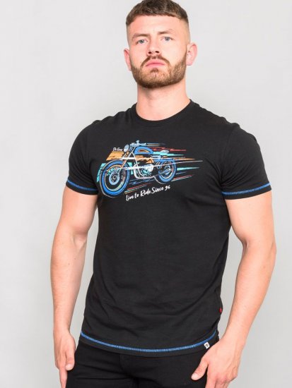 D555 CHINFORD Live To Ride Motorbike T-Shirt - Camisetas - Camisetas - 2XL-14XL