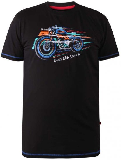 D555 CHINFORD Live To Ride Motorbike T-Shirt - Camisetas - Camisetas - 2XL-14XL