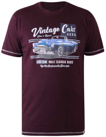 D555 BUCKHURST Vintage Cars T-Shirt - Camisetas - Camisetas - 2XL-14XL