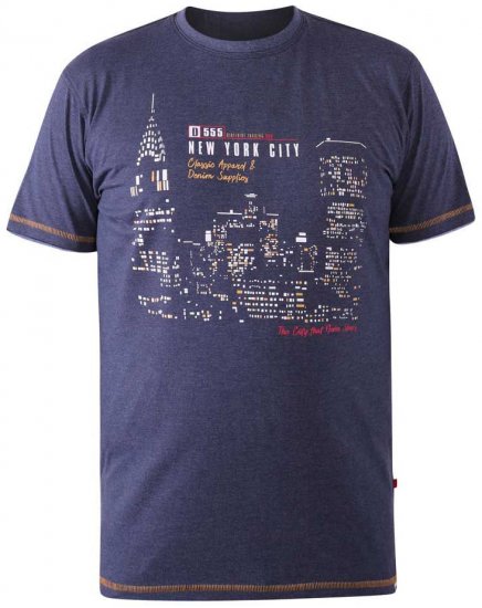 D555 DEBDEN NYC Night Skyline T-Shirt - Camisetas - Camisetas - 2XL-14XL