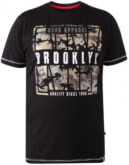 D555 BRICKET Camo Brooklyn T-Shirt - Camisetas - Camisetas - 2XL-14XL