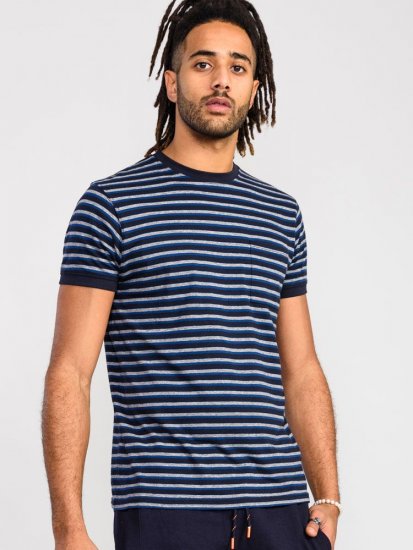 D555 Beamont Jacquard Stripe T-Shirt - Camisetas - Camisetas - 2XL-14XL