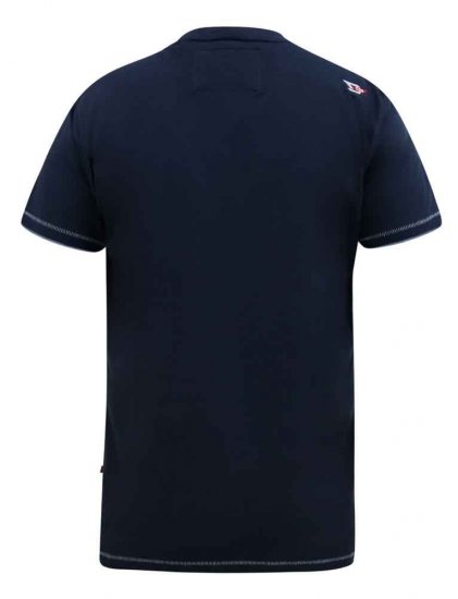 D555 Cransford Gradient Line Printed T-Shirt - Camisetas - Camisetas - 2XL-14XL