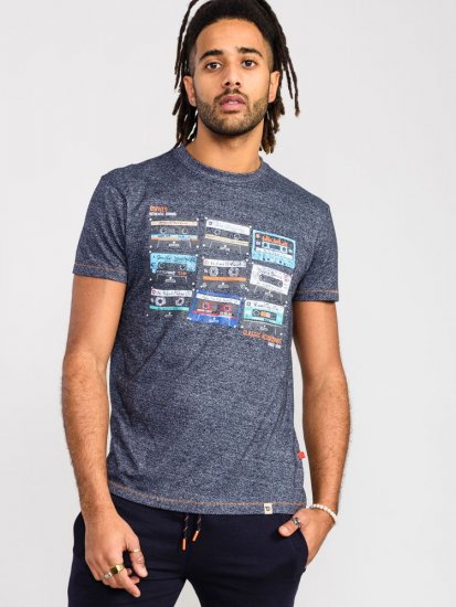 D555 Apsey Multi Cassette Tape Printed T-Shirt - Camisetas - Camisetas - 2XL-14XL