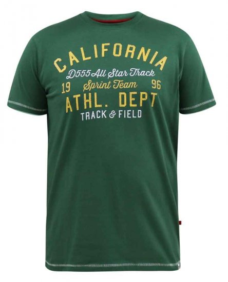 D555 Parnwell California Athletics Printed T-Shirt - Camisetas - Camisetas - 2XL-14XL