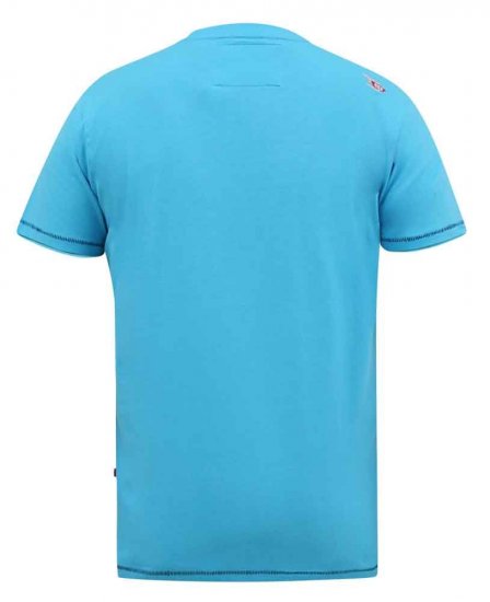 D555 Rushden Superior Printed T-Shirt Turquoise - Camisetas - Camisetas - 2XL-14XL