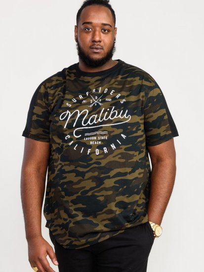 D555 Sullivan Ao Camo T-Shirt With Chest Print - Camisetas - Camisetas - 2XL-14XL