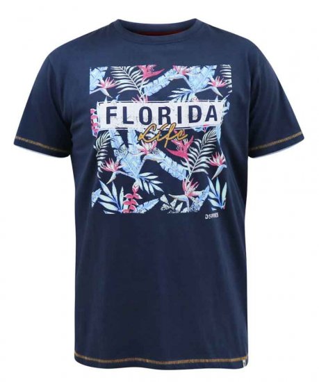 D555 Prestwick Florida Floral Printed T-Shirt - Camisetas - Camisetas - 2XL-14XL