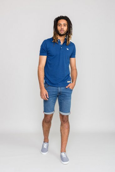 D555 WINCHESTER Blue Polo Shirt - Polos - Polos 2XL-8XL