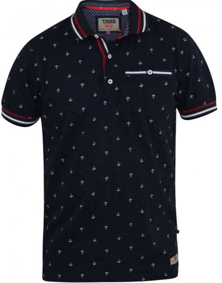 D555 SWINDON Print Polo Shirt - Polos - Polos 2XL-8XL