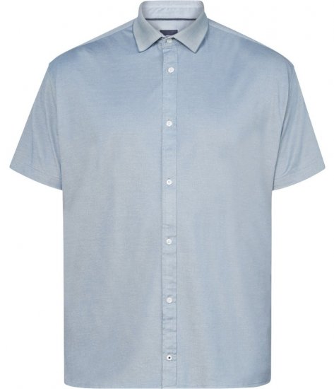 North Latitude 61116 Camisa Piqué Jaspeada de Manga Corta Azul - Polos - Polos 2XL-8XL