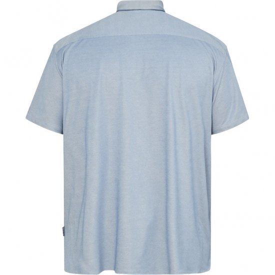 North Latitude 61116 Camisa Piqué Jaspeada de Manga Corta Azul - Polos - Polos 2XL-8XL