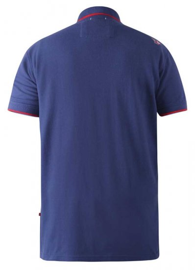 D555 Canning Chest Embroidery Polo Shirt Denim - Polos - Polos 2XL-8XL
