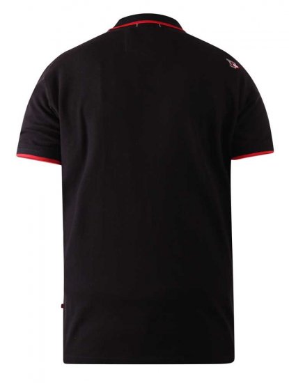 D555 Canning Chest Embroidery Polo Shirt Black - Polos - Polos 2XL-8XL