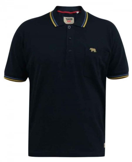 D555 Hamford Pique Polo Shirt Navy - Polos - Polos 2XL-8XL
