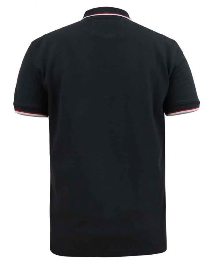 D555 Kirby Birdseye Pique Polo Black - Polos - Polos 2XL-8XL