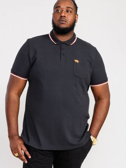 D555 Kirby Birdseye Pique Polo Black - Polos - Polos 2XL-8XL