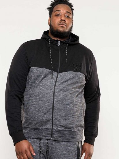D555 Finnley Couture Hoody With Chest Embroidery Black - Sudaderas - Sudaderas 2XL-12XL