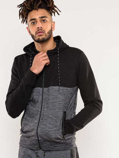 D555 Finnley Couture Hoody With Chest Embroidery Black - Sudaderas - Sudaderas 2XL-12XL