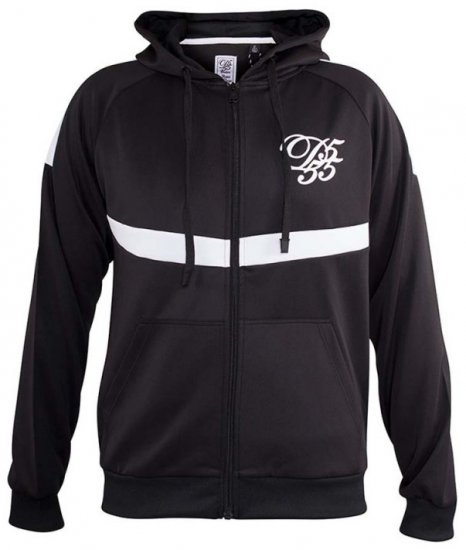 D555 Bristol Couture Zip Through Hoody Black - Sudaderas - Sudaderas 2XL-12XL