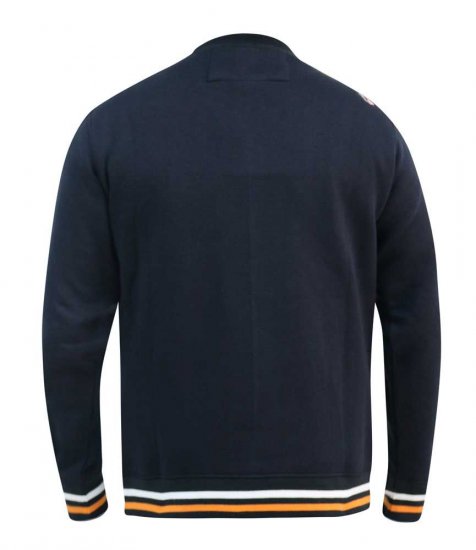 D555 Marlow Printed Crew Neck Sweatshirt Navy - Sudaderas - Sudaderas 2XL-12XL