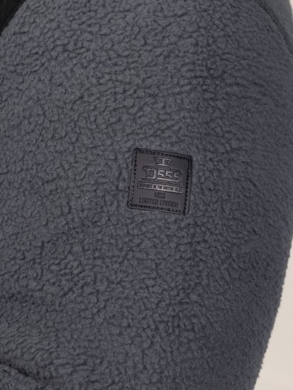 D555 Daly Quarter Zip Fleece Sweatshirt Negro/Gris - Sudaderas - Sudaderas 2XL-12XL