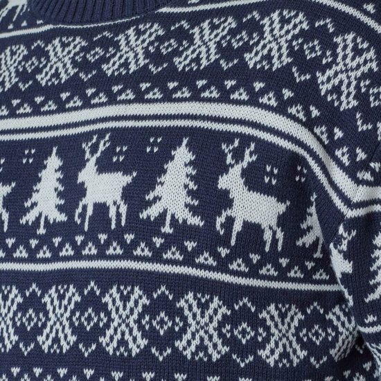 North Latitude 63144 Fjell Reindeer Knit Azul marino - Sudaderas - Sudaderas 2XL-12XL