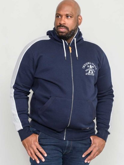 D555 Eaton Full Zip Hoodie Navy - Sudaderas - Sudaderas 2XL-12XL