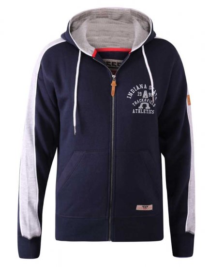 D555 Eaton Full Zip Hoodie Navy - Sudaderas - Sudaderas 2XL-12XL
