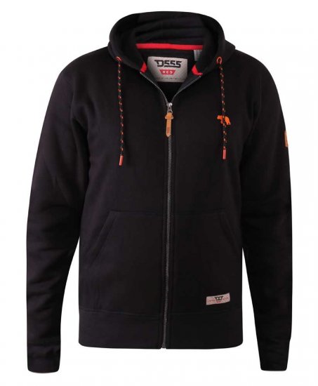 D555 Marble Full Zip Hoodie Black - Sudaderas - Sudaderas 2XL-12XL