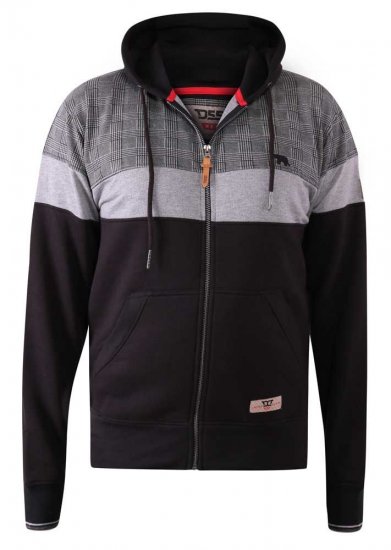 D555 Kipling Full Zip Hoodie Black - Sudaderas - Sudaderas 2XL-12XL