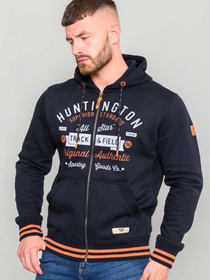 D555 Flanders Full Zip Hoody With Chest Print - Sudaderas - Sudaderas 2XL-12XL