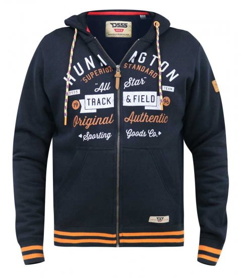 D555 Flanders Full Zip Hoody With Chest Print - Sudaderas - Sudaderas 2XL-12XL