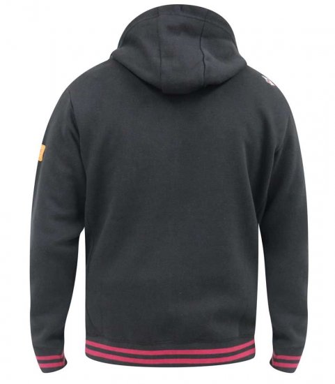 D555 Patrick Full Zip Hoody With 'Motorcycle' Chest Print - Sudaderas - Sudaderas 2XL-12XL