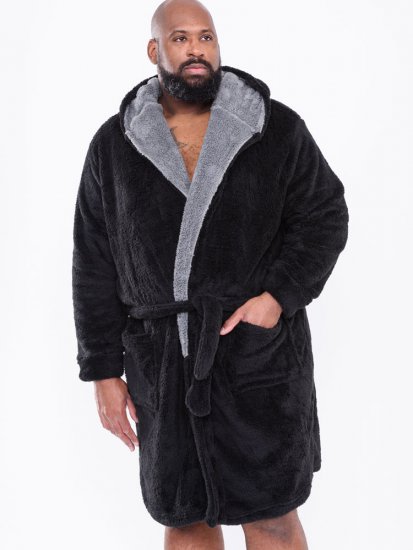 D555 Newquay Bathrobe Black - Ropa interior - Ropa interior 2XL-8XL